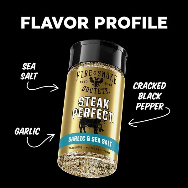 Fire & Smoke Society Steak Perfect Steak Seasoning – 7.2 oz