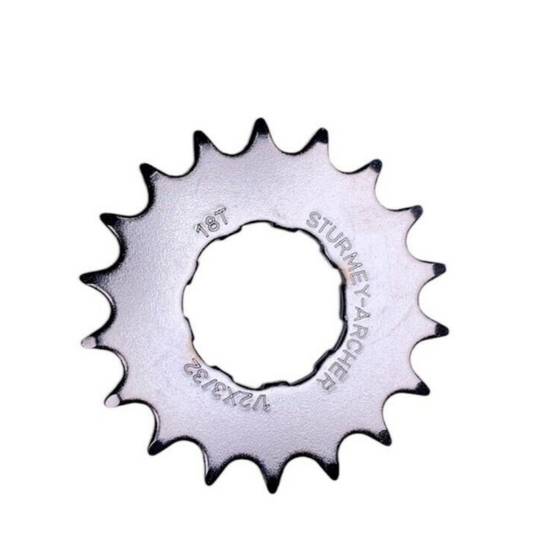 Sturmey Archer 18 Tooth, 9-Spline 1/2" x 3/32" (Flat, CP) Rear Sprocket