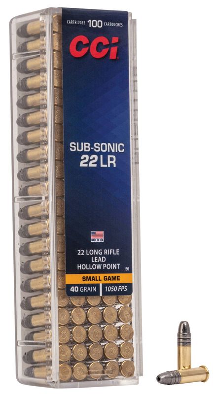 CCI Sub-Sonic HP 22 LR 40 Grain