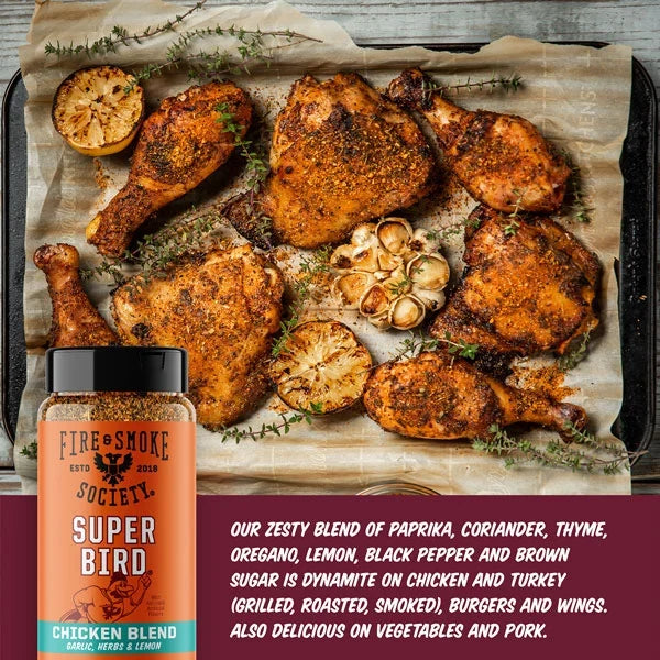 Fire & Smoke Society Super Bird Poultry Seasoning – 8.5 oz