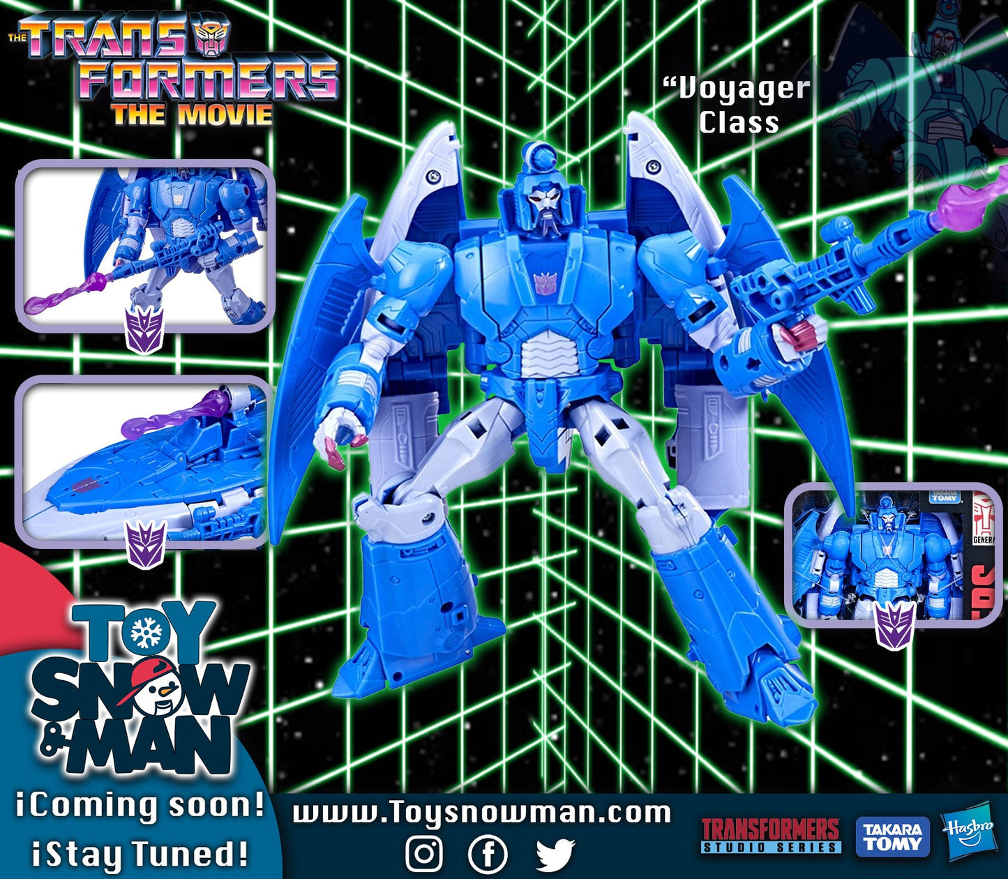 Sweep Transformers Studio Series 86-10 Voyager The Movie Decepticon ( SubStandard Box )