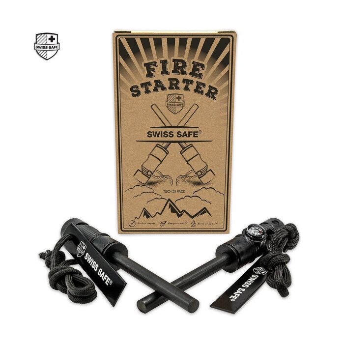 Swiss Safe - 5-in-1 Fire Starter 2-Pack