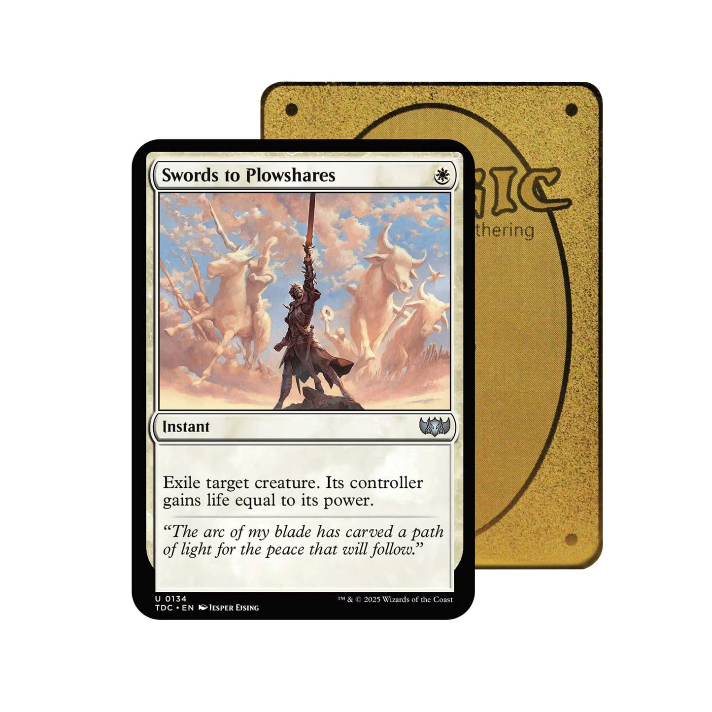 Swords to Plowshares Metal Orica Card