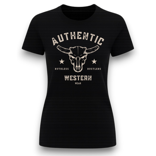 Ruthless Rustlers Authentic Women T-Shirt