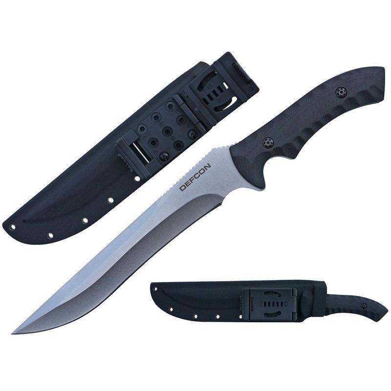 14 1/2" D2 Steel Stonewash Fixed Blade Knife (TD003SL)