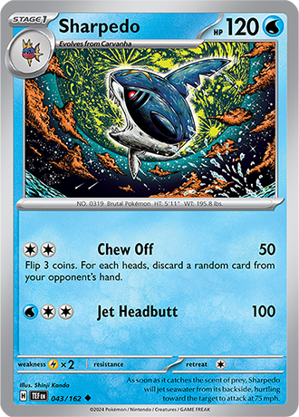 Sharpedo 043/162