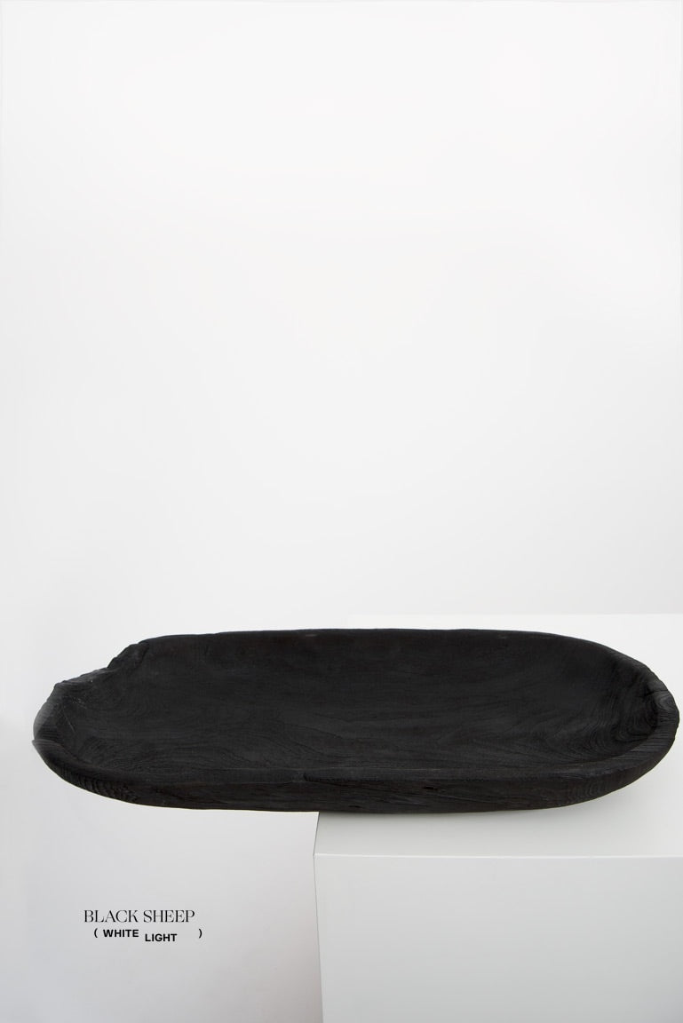 Burnt Teak Oval Vessel