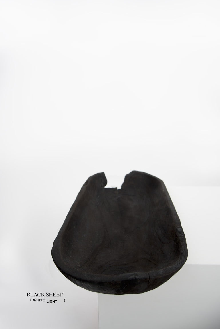 Burnt Teak Oval Vessel