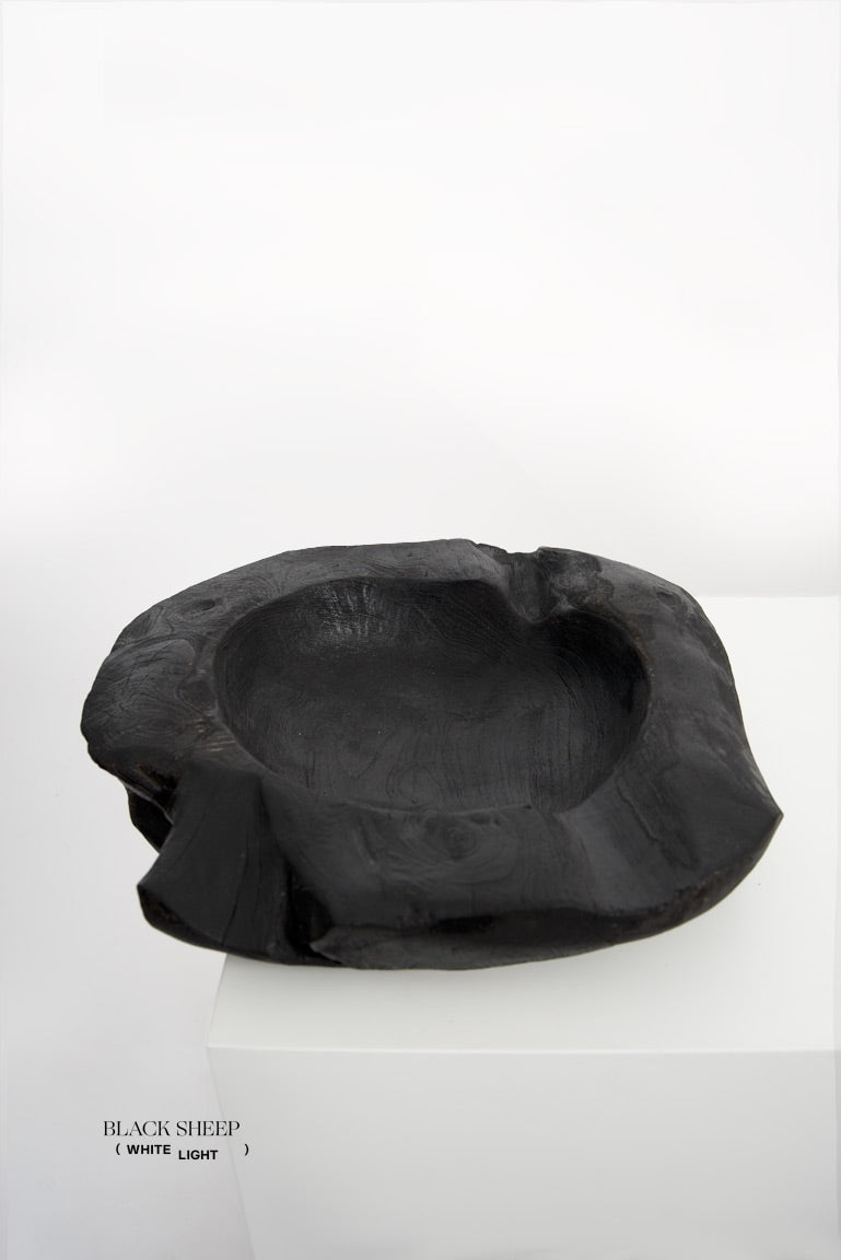 Burnt Teak Round Vessel