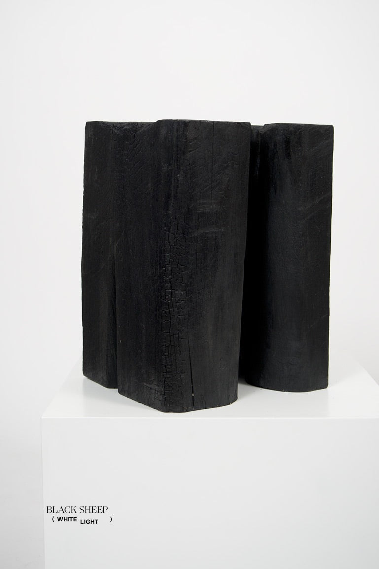 Burnt Teak Square Side Table or Stool