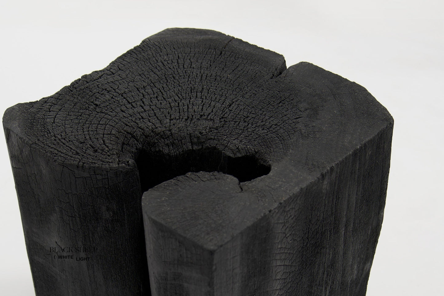 Burnt Teak Square Side Table or Stool