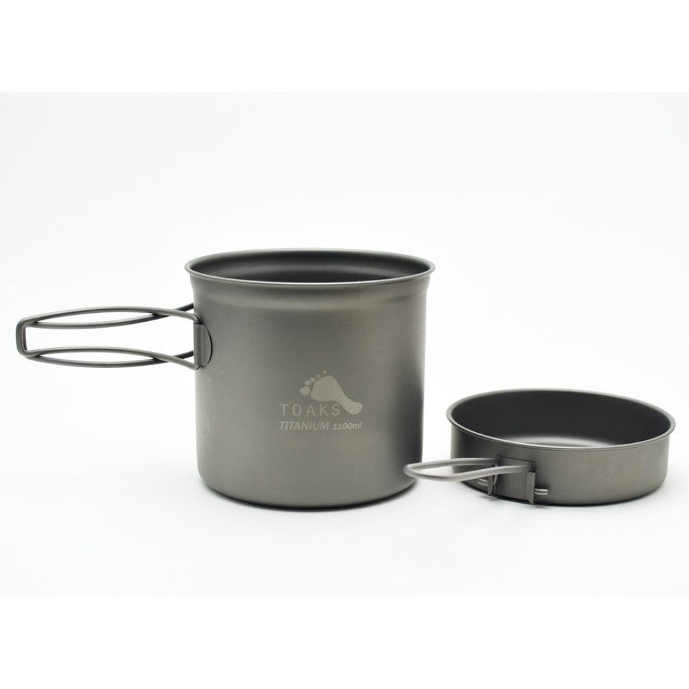 TOAKS TITANIUM 1100ML POT WITH FRY PAN LID