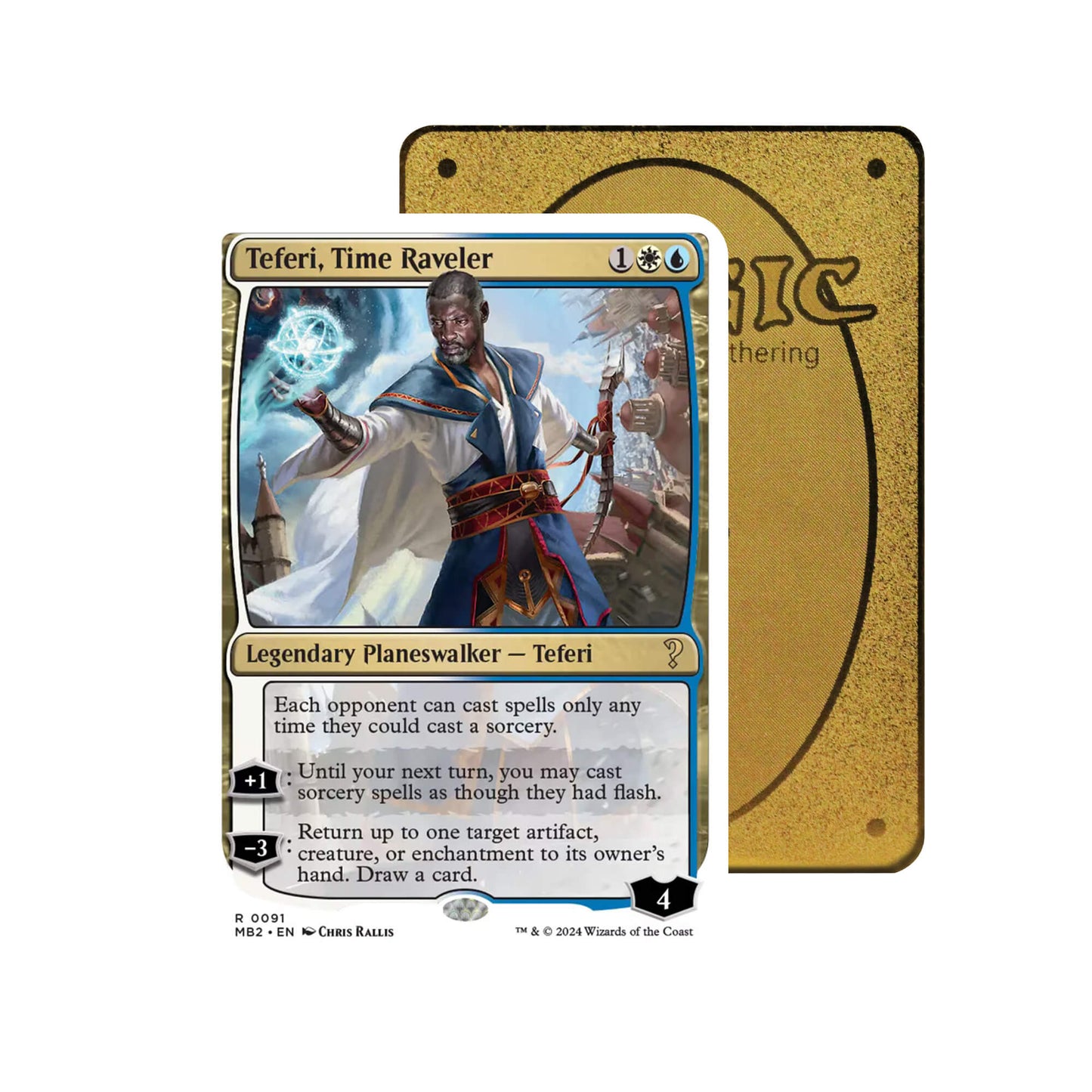 Teferi, Time Raveler Metal Orica Card
