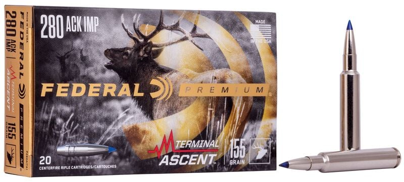 Federal Terminal Ascent 280 Ackley Improved 155 Grain