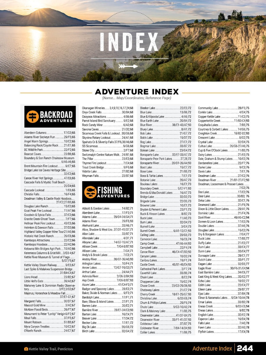 Thompson Okanagan BC Backroad Mapbook