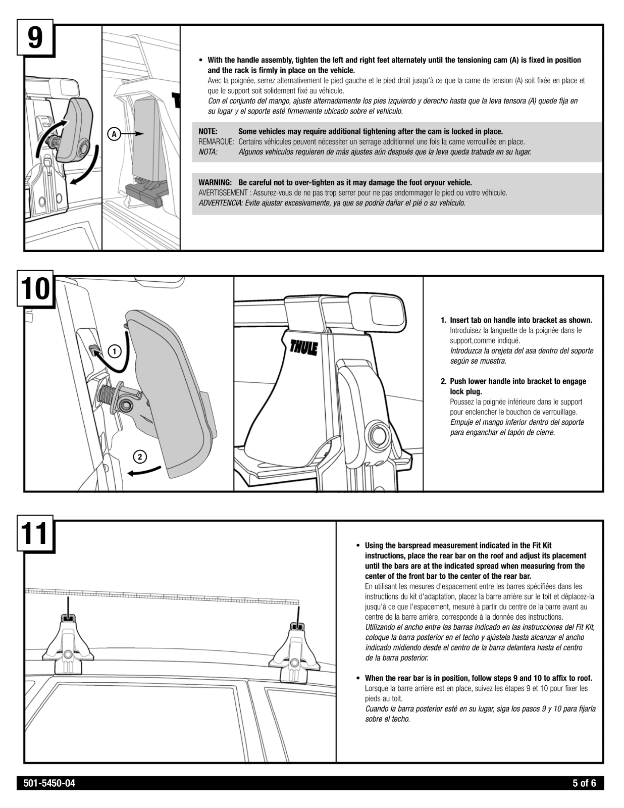 Thule Aero Foot Pack 400 XT