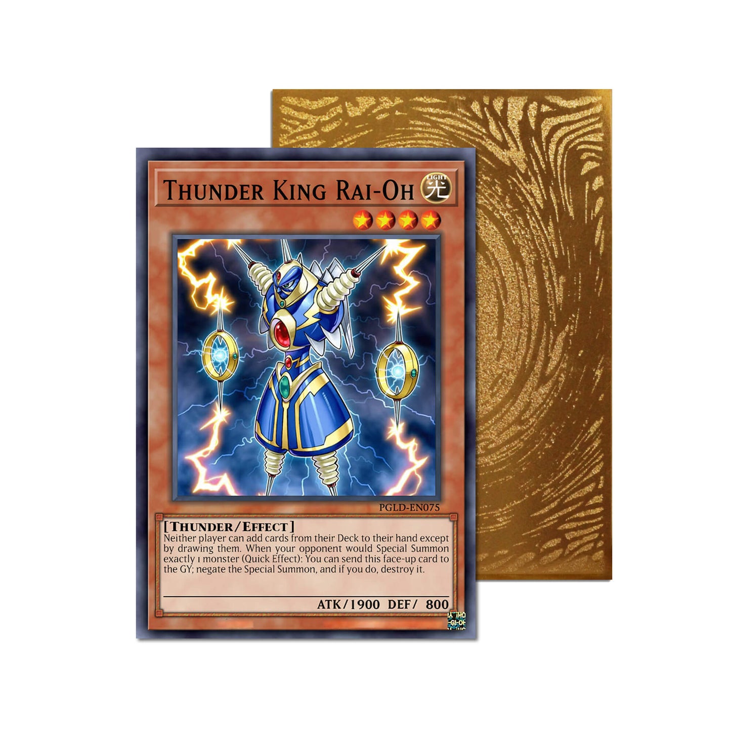 Thunder King Rai-Oh Metal Orica Card