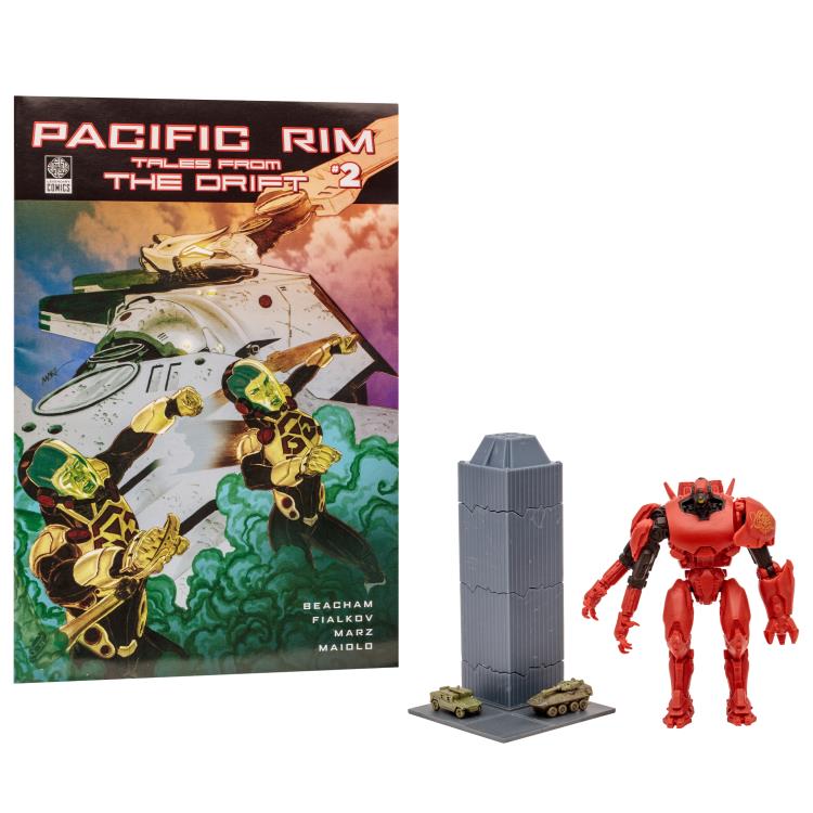 Pacific Rim: Tales From The Drift Crimson Typhoon 4" Action Figure Playset with Comic
