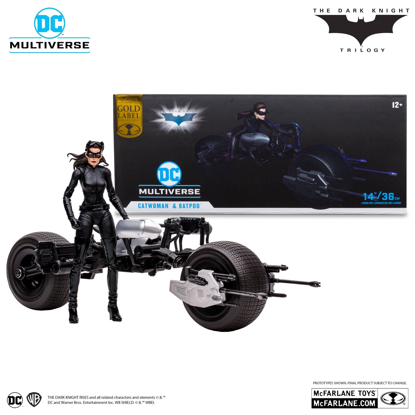 Catwoman and Batpod - The Dark Knight Rises - Exclusive Gold Label