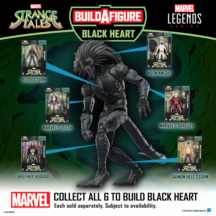 Marvel Legends - Stranger Tales  - Black Heart BAF Wave Set of 7