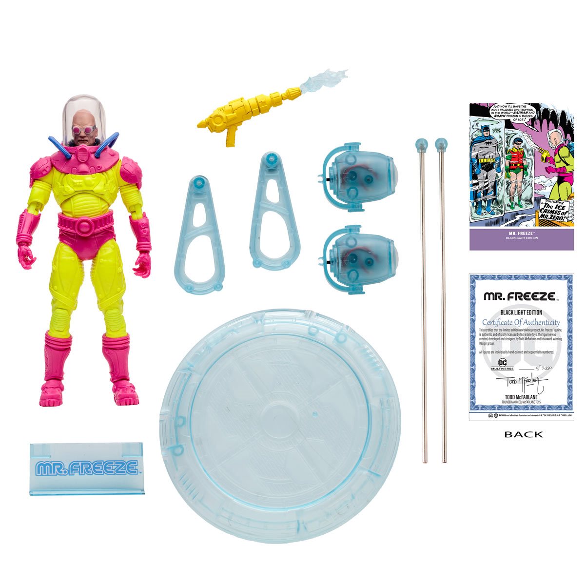 Mr. Freeze Black Light Gold Label - Exclusive