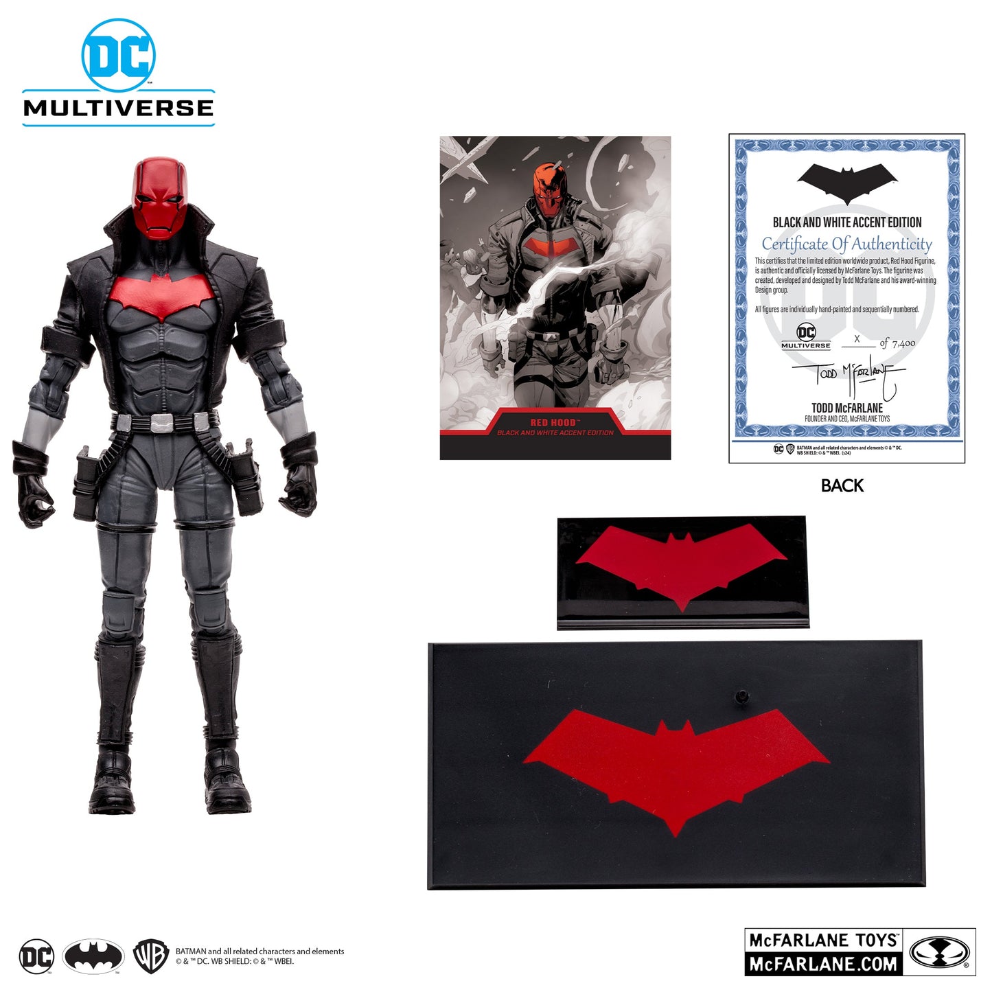 RED HOOD (NEW 52) BLACK & WHITE ACCENT EDITION GOLD LABEL