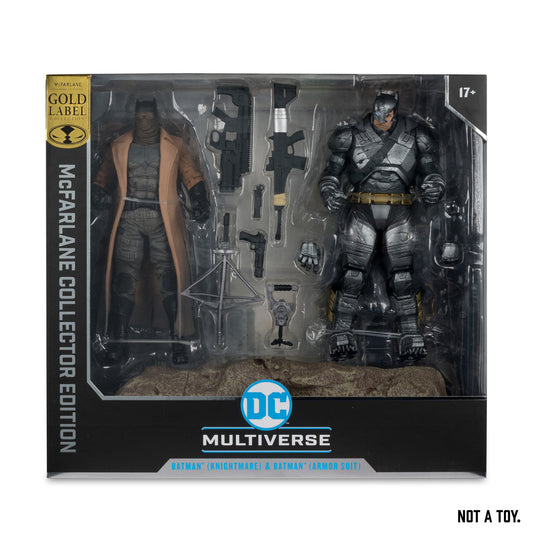 Batman Knightmare & Batman Armor Suit (Batman v Superman: Dawn of Justice) 2-Pack Gold Label
