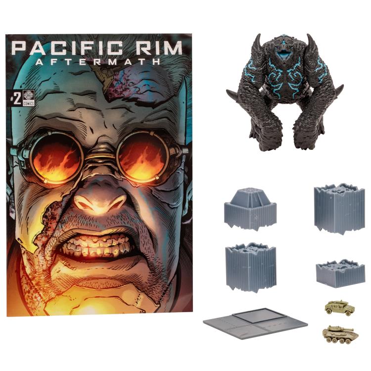 Pacific Rim: Aftermath Leatherback 4" Action Figure Playset with Comic