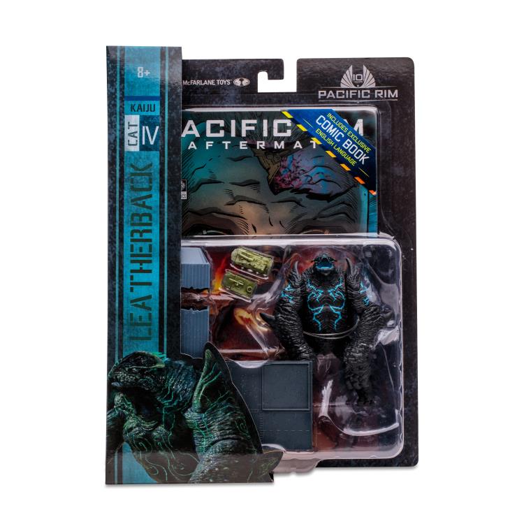 Pacific Rim: Aftermath Leatherback 4" Action Figure Playset with Comic