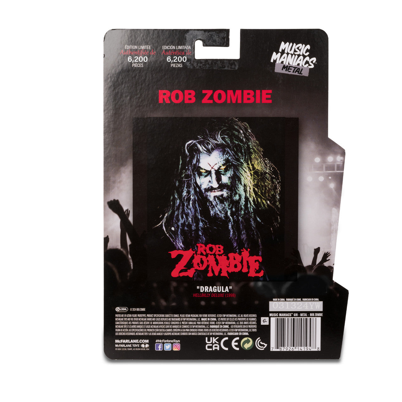 Rob Zombie (Music Maniacs: Metal) 6" Figure