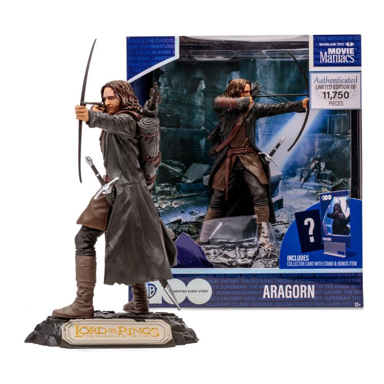 The Lord of the Rings: The Fellowship of the Ring Movie Maniacs WB 100 Aragorn 6" Limited Edition Figure