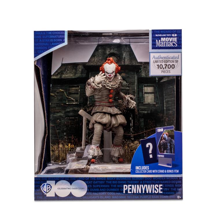 IT Chapter Two Movie Maniacs WB 100 Pennywise 6" Limited Edition Figure