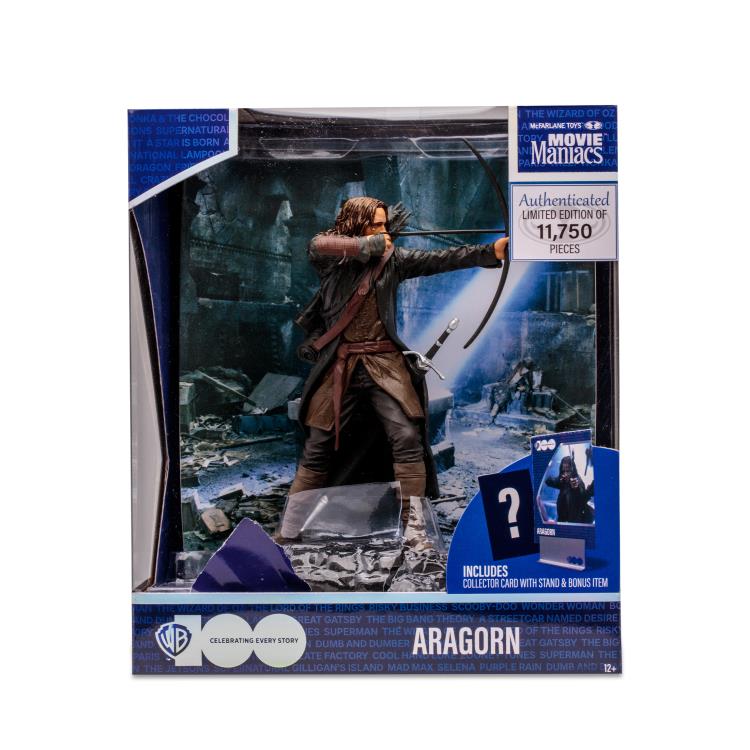The Lord of the Rings: The Fellowship of the Ring Movie Maniacs WB 100 Aragorn 6" Limited Edition Figure