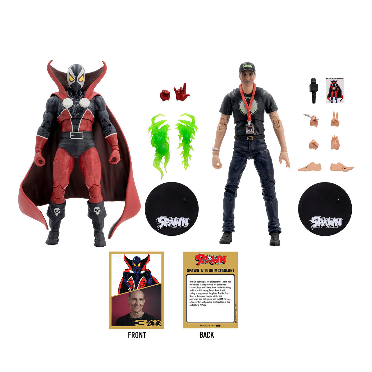 Spawn & Todd McFarlane (Spawn) 2-Pack 7" Figures McFarlane Toys 30th Anniversary