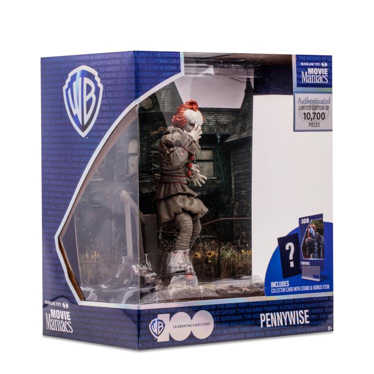 IT Chapter Two Movie Maniacs WB 100 Pennywise 6" Limited Edition Figure
