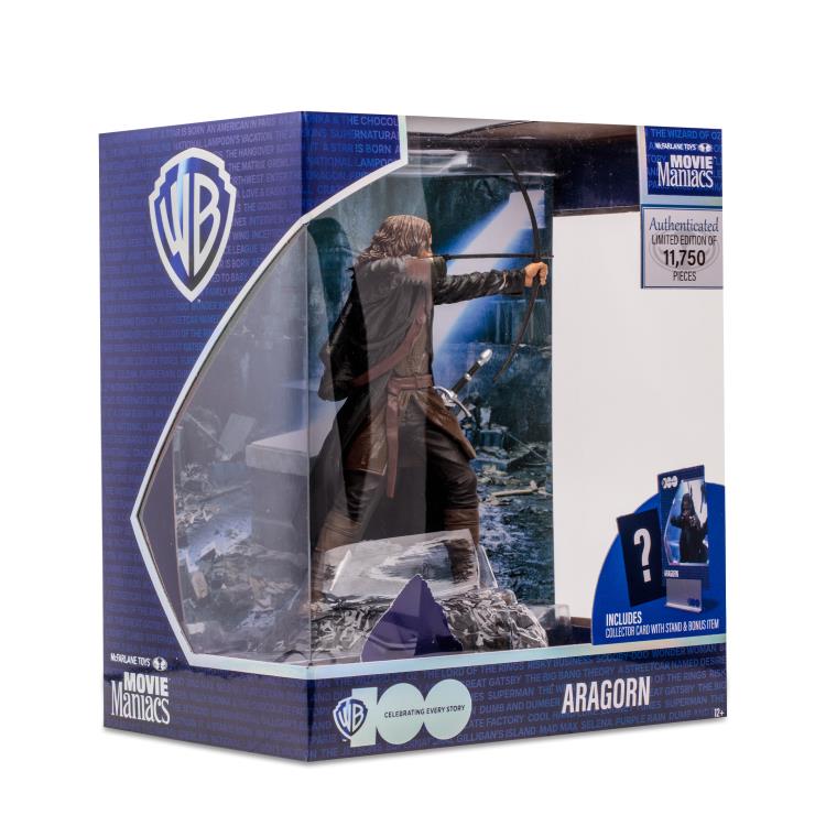 The Lord of the Rings: The Fellowship of the Ring Movie Maniacs WB 100 Aragorn 6" Limited Edition Figure