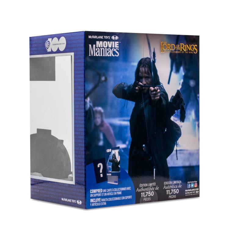 The Lord of the Rings: The Fellowship of the Ring Movie Maniacs WB 100 Aragorn 6" Limited Edition Figure
