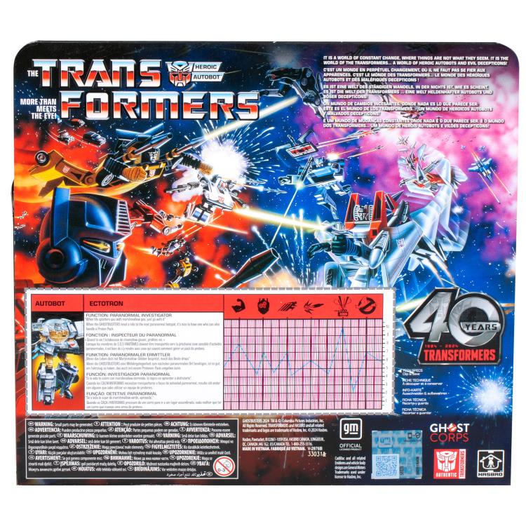 Transformers Collaborative Ghostbusters x Transformers Ectotron Ecto-1