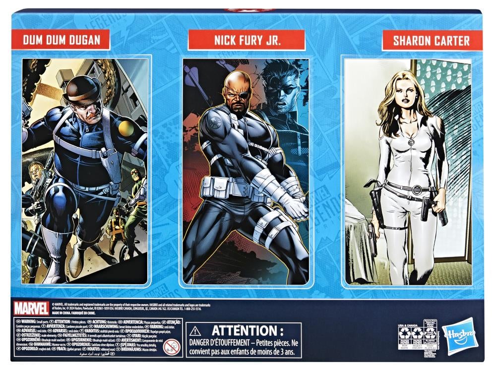 Captain America Marvel Legends S.H.I.E.L.D. Three-Pack