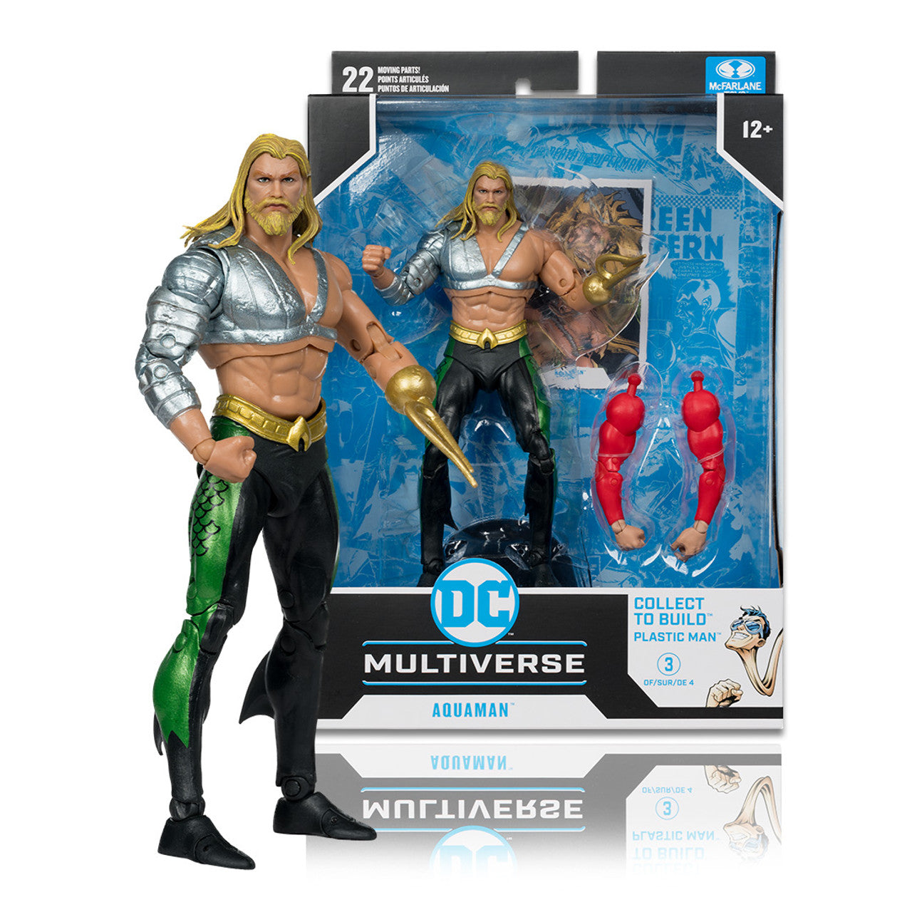 JLA Bundle Set (4) w/Plastic Man 7" Build-A-Figure