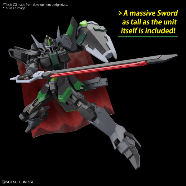 BANDAI HG 1/144 BLACK KNIGHT SQUAD Rud-ro.A