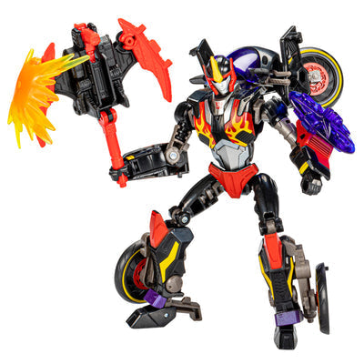 Transformers Generations Shattered Glass Collection Decepticon Flamewar with Fireglide
