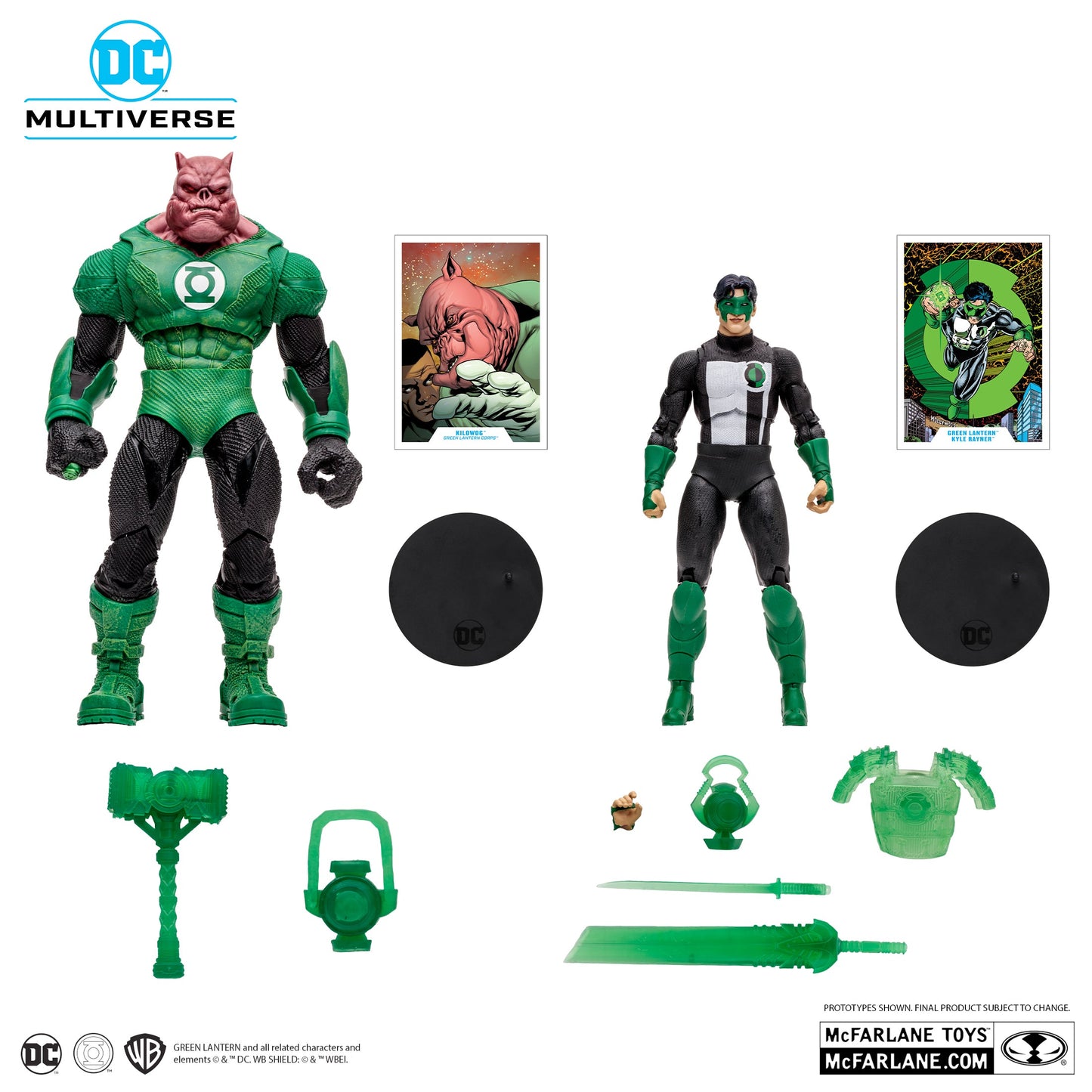 KILOWOG & GREEN LANTERN GOLD LABEL 2 pack - exclusive