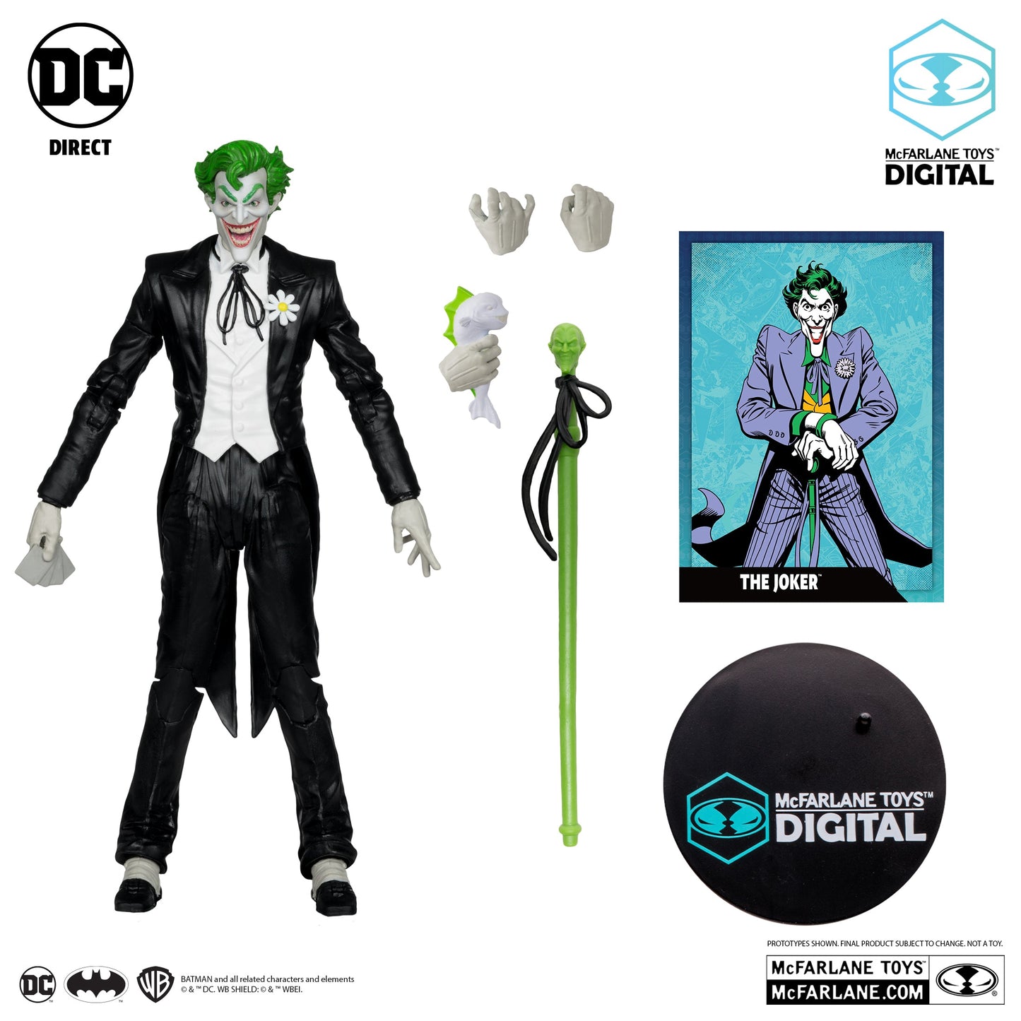 DC Comics The Joker (Silver Age) 7" Action Figure  Chase / Platinum