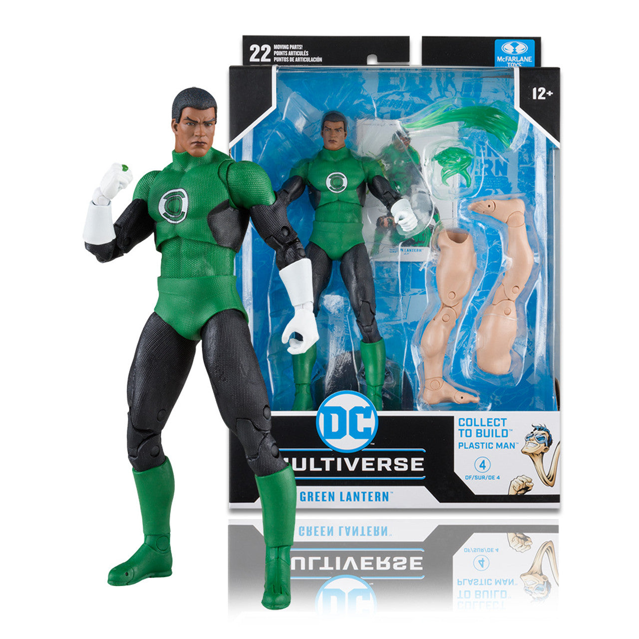 JLA Bundle Set (4) w/Plastic Man 7" Build-A-Figure