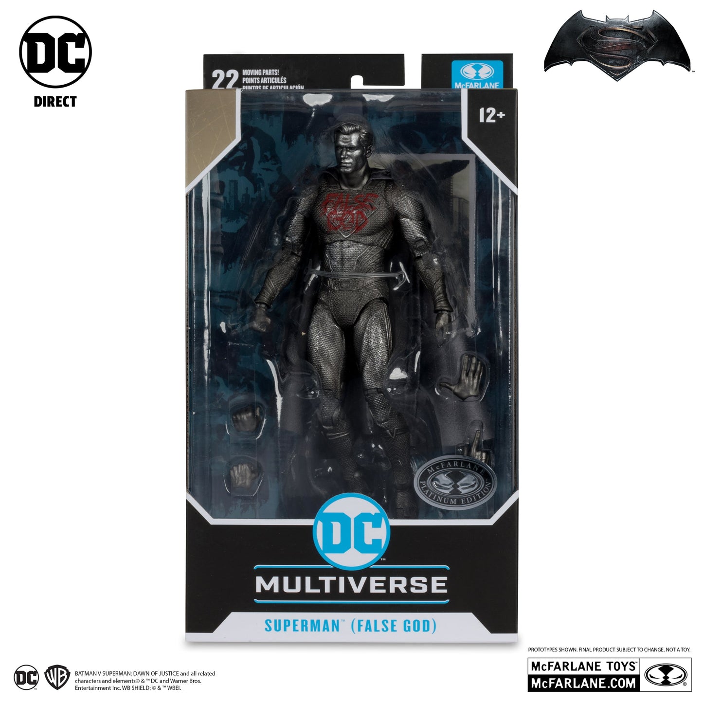 Batman v Superman: Dawn of Justice DC Multiverse - Superman (False God) - Chase / Platinum