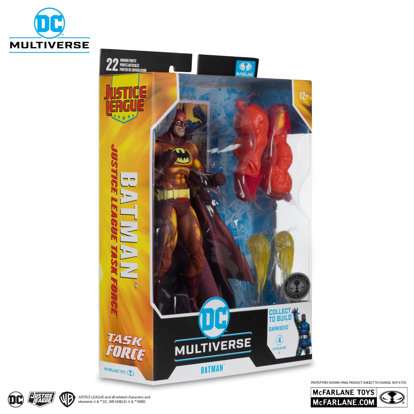Justice League Task Force DC Multiverse Batman Action Figure - Collect to Build: Darkseid - Platinum / Chase