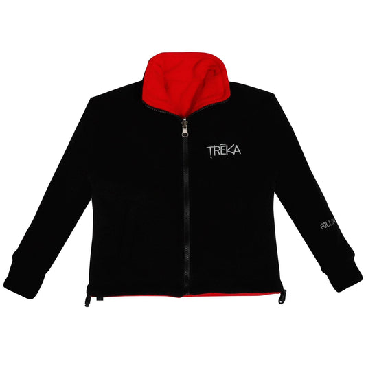 Kids Pokhara Reversible Black and Red Fleece Sweater 200GSM - Uncle Mike's Outdoors and More!