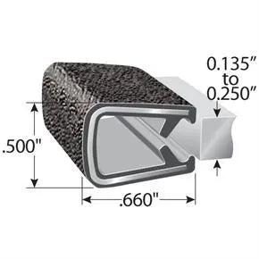 VWD Trim Lock  2015+ Ford Transit Van Medium / High Roof Driver Side Rear Quarter 148"WB