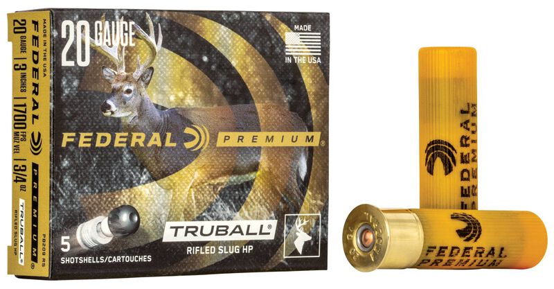 Federal TruBall Rifled Slug 20 Gauge 328 Grain